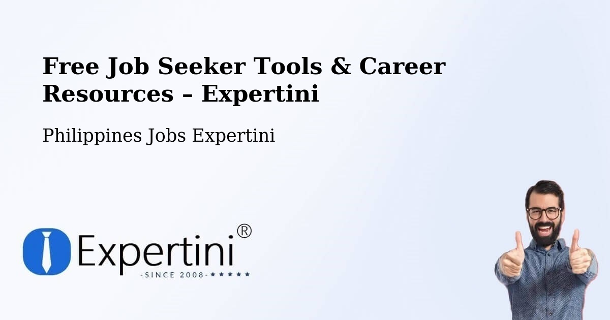 Free Job Seeker Tools & Career Resources – Morong - Morong, Philippines Jobs Expertini