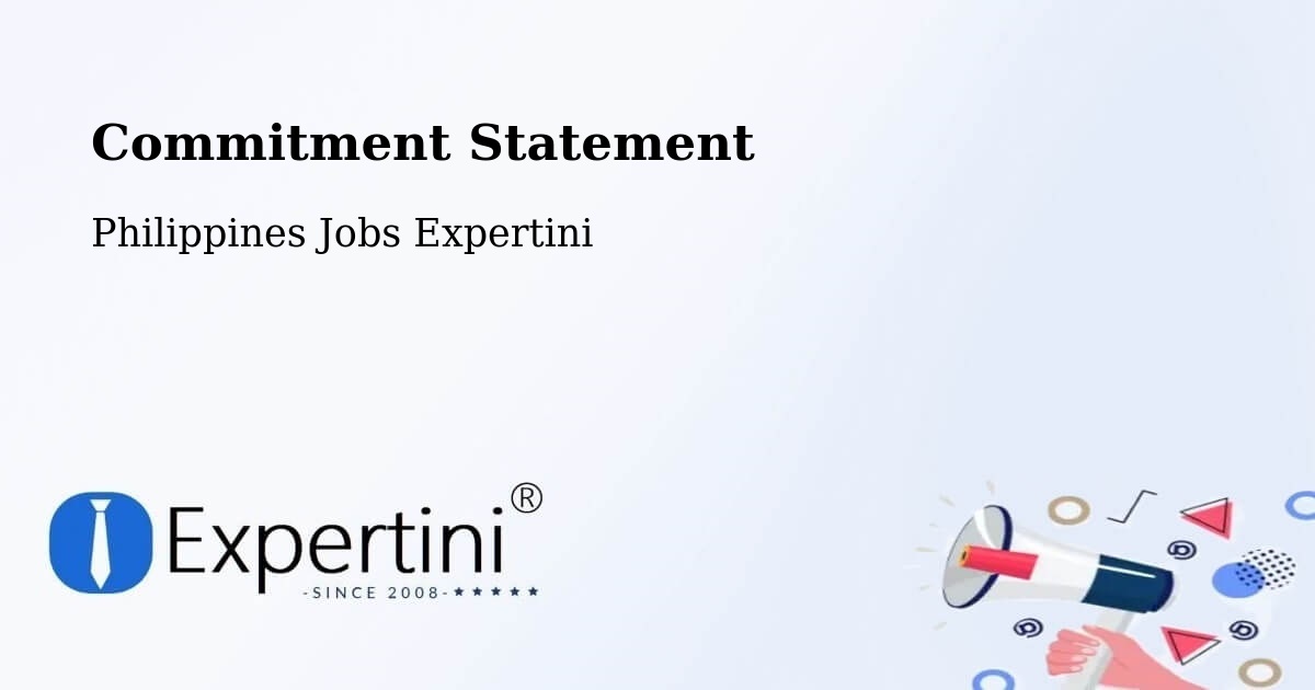 Corporate Commitment – Morong - Philippines Jobs Expertini